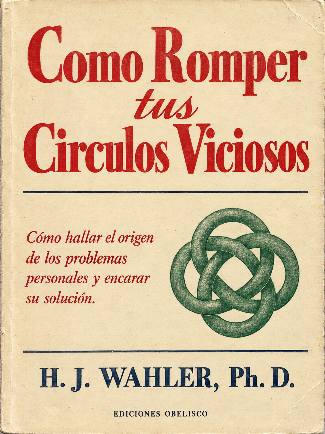 H.J. WAHLER - COMO ROMPER CIRCULOS VICIOSOS