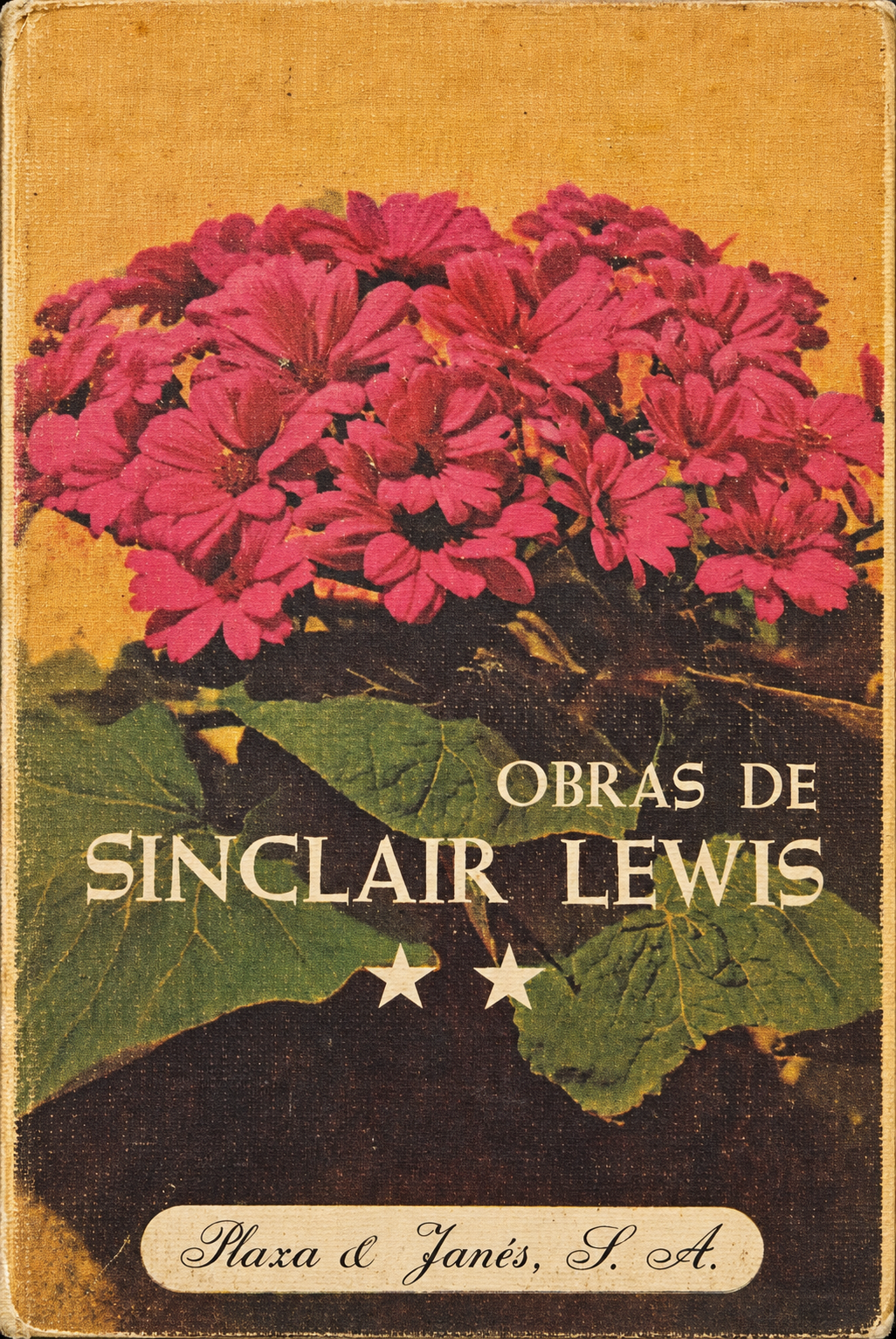 SINCLAIR LEWIS - OBRAS ED. PLAZA Y JANES PAPEL BIBLIA